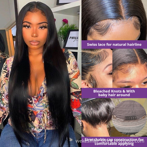 40 Inch Transparent 360 Hd Frontal Full Wig Vendor Raw Brazilian Curly Deep Wave 13x4 Lace Front Human Hair Wigs For Black Women
